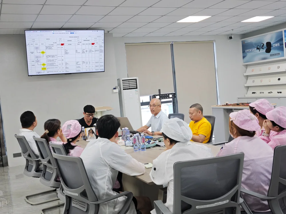 Cross-functional process discussion at Alova